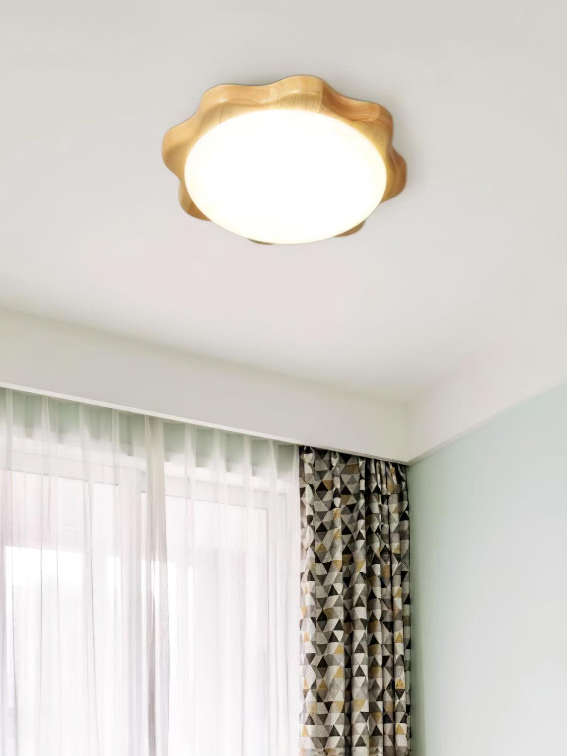 Drum Wood Ceiling Lamp - Blowlighting