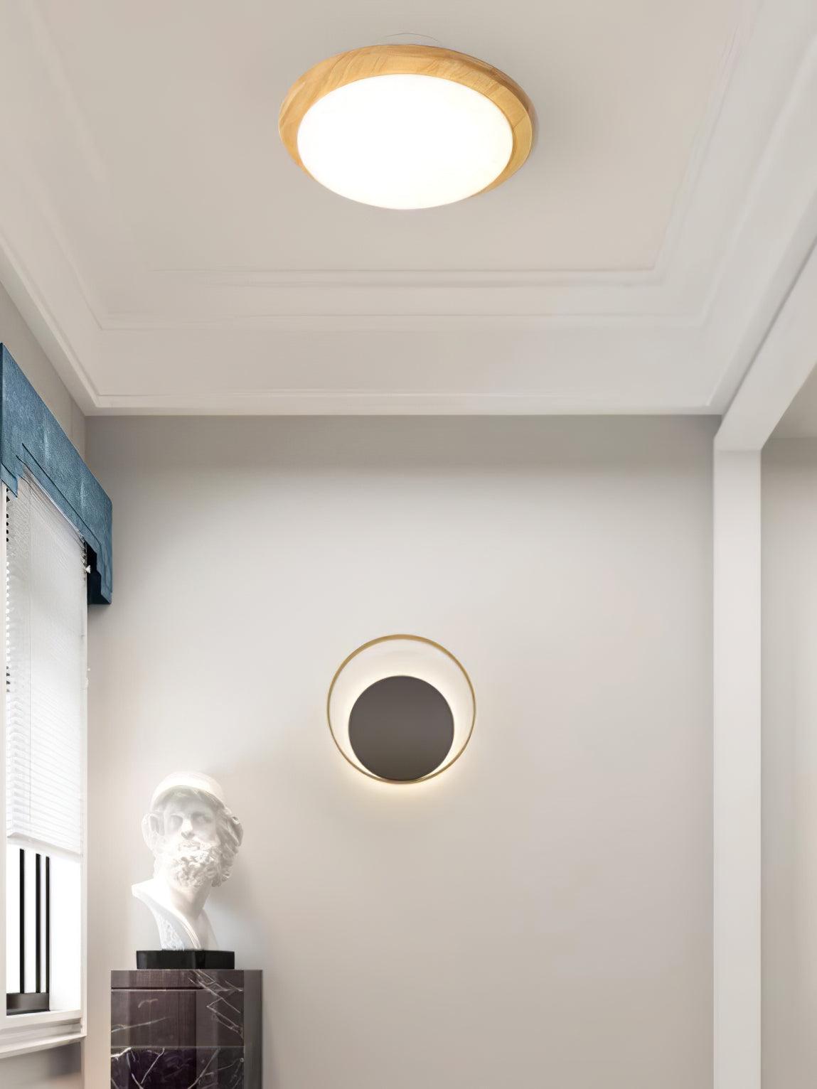 Drum Wood Ceiling Lamp - Blowlighting
