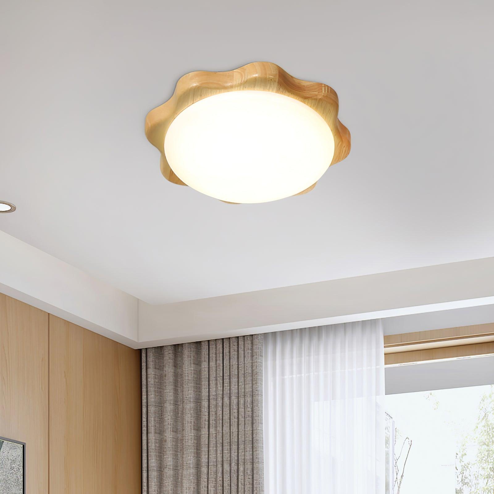 Drum Wood Ceiling Lamp - Blowlighting