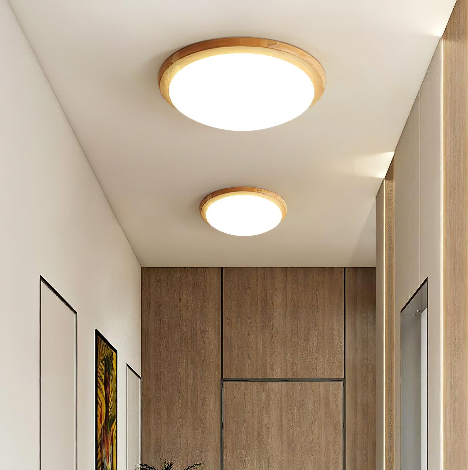 Drum Wood Ceiling Lamp - Blowlighting