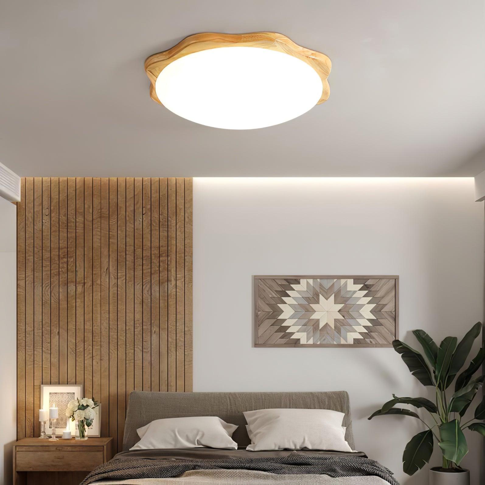 Drum Wood Ceiling Lamp - Blowlighting