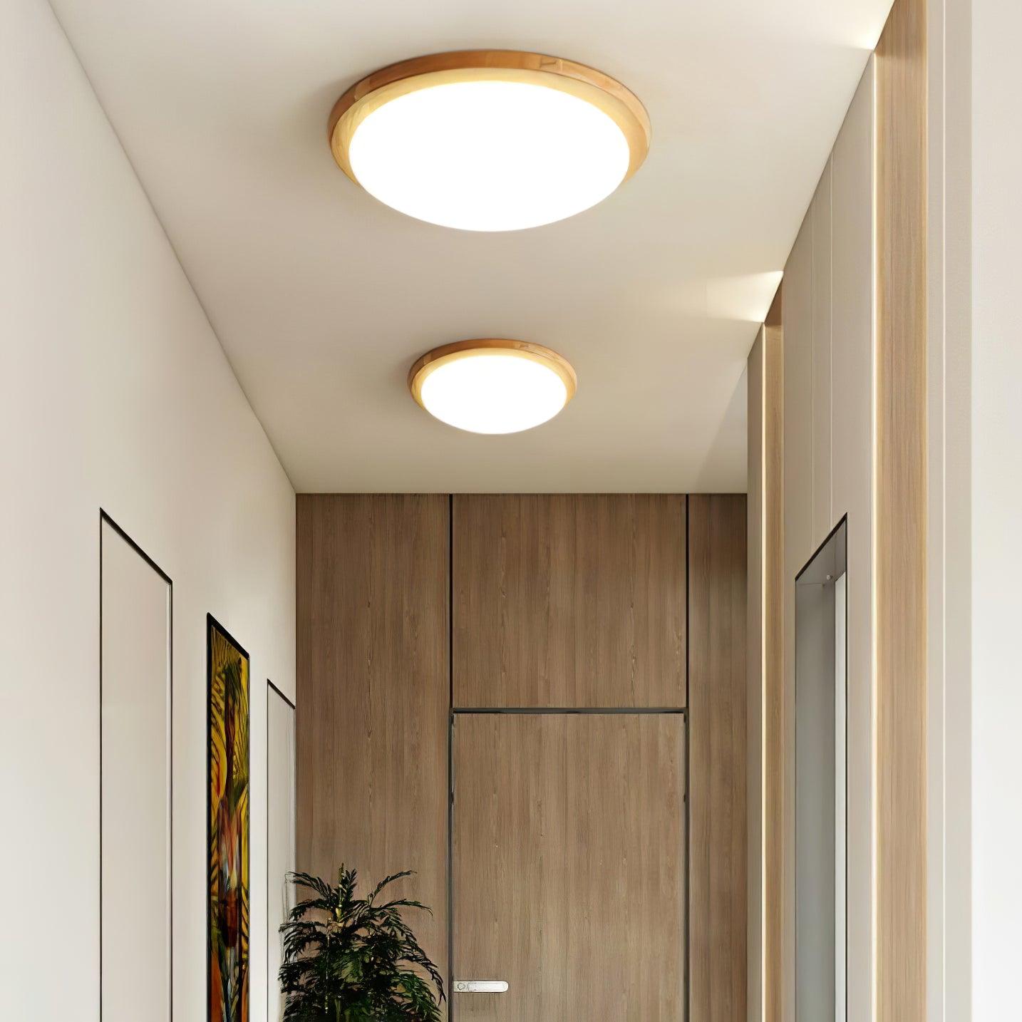 Drum Wood Ceiling Lamp - Blowlighting