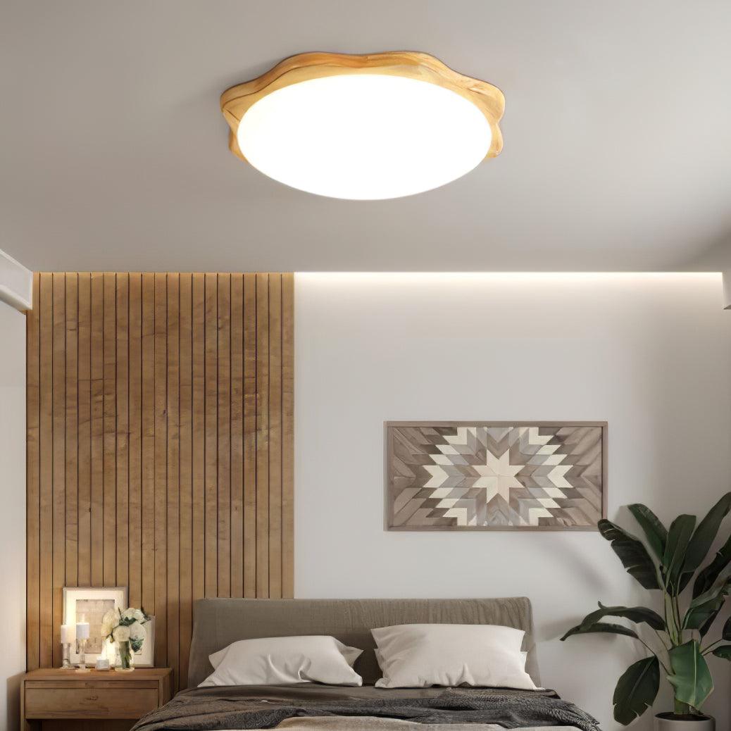 Drum Wood Ceiling Lamp - Blowlighting