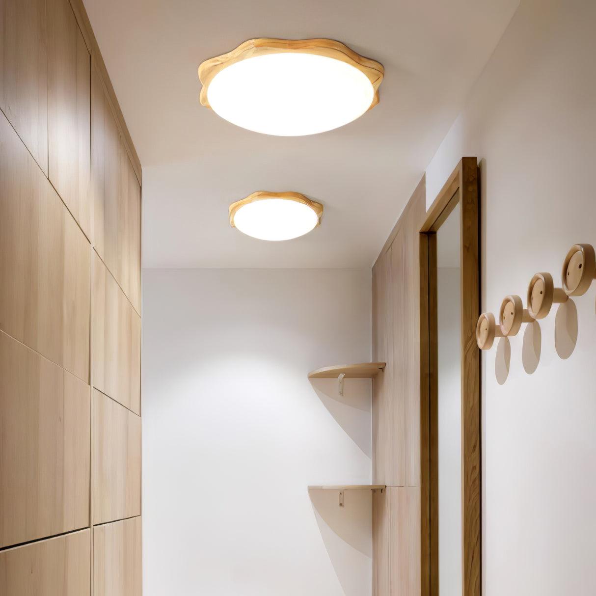 Drum Wood Ceiling Lamp - Blowlighting