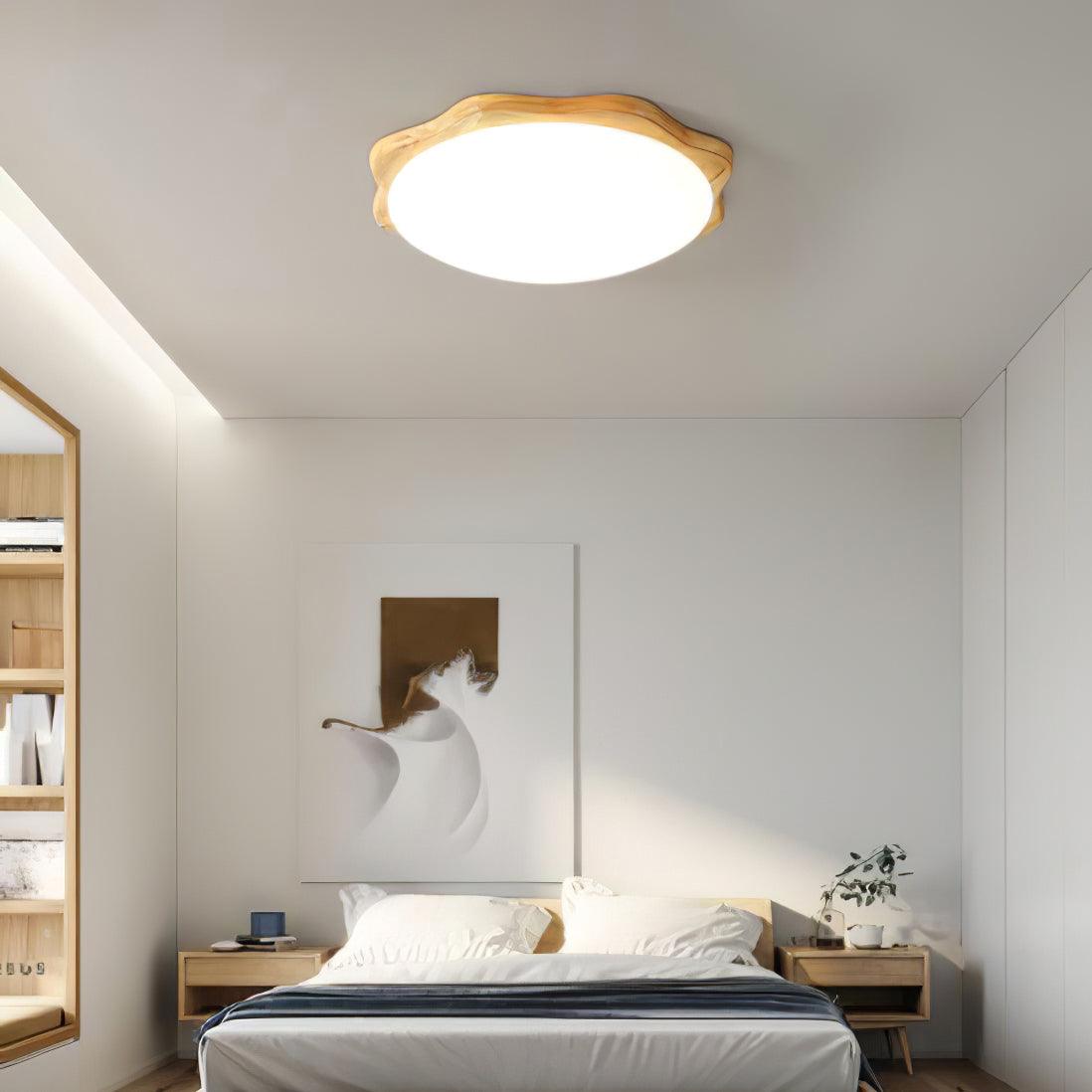 Drum Wood Ceiling Lamp - Blowlighting