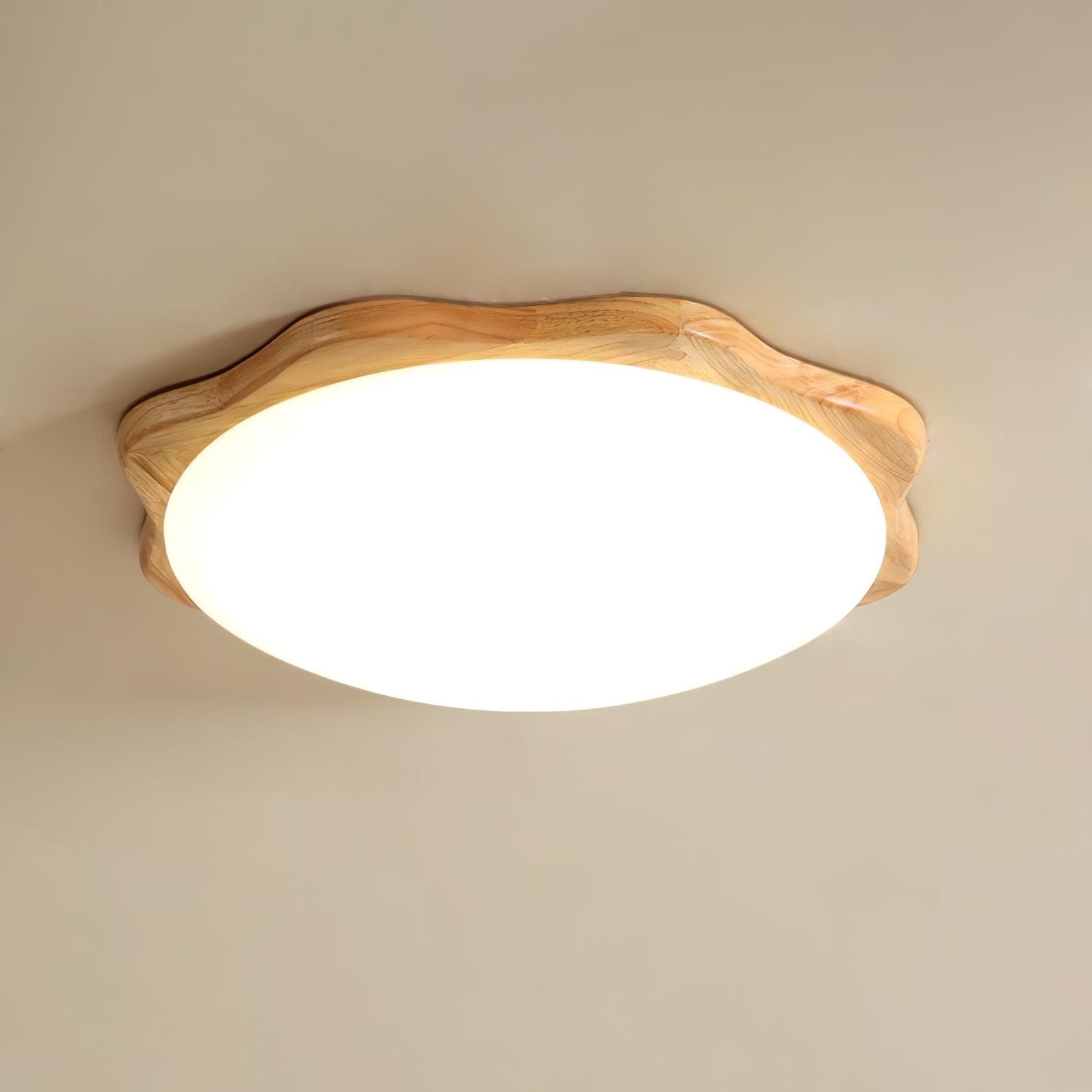 Drum Wood Ceiling Lamp - Blowlighting