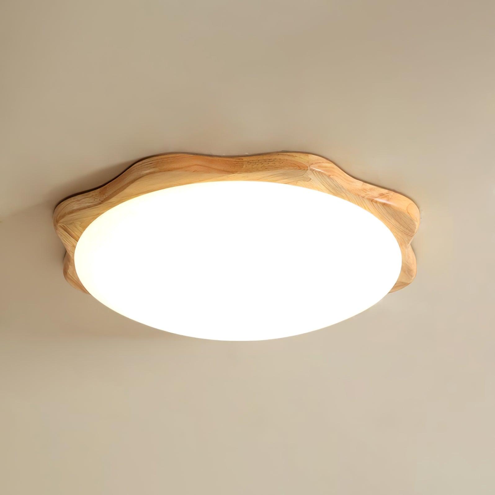 Drum Wood Ceiling Lamp - Blowlighting