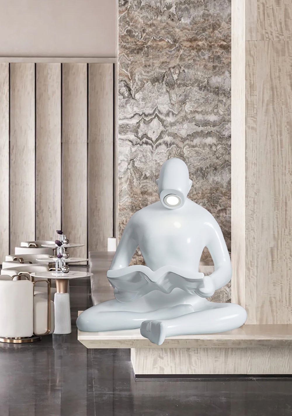 Ulvinion Reader Sculpture Table Lamp - Blowlighting