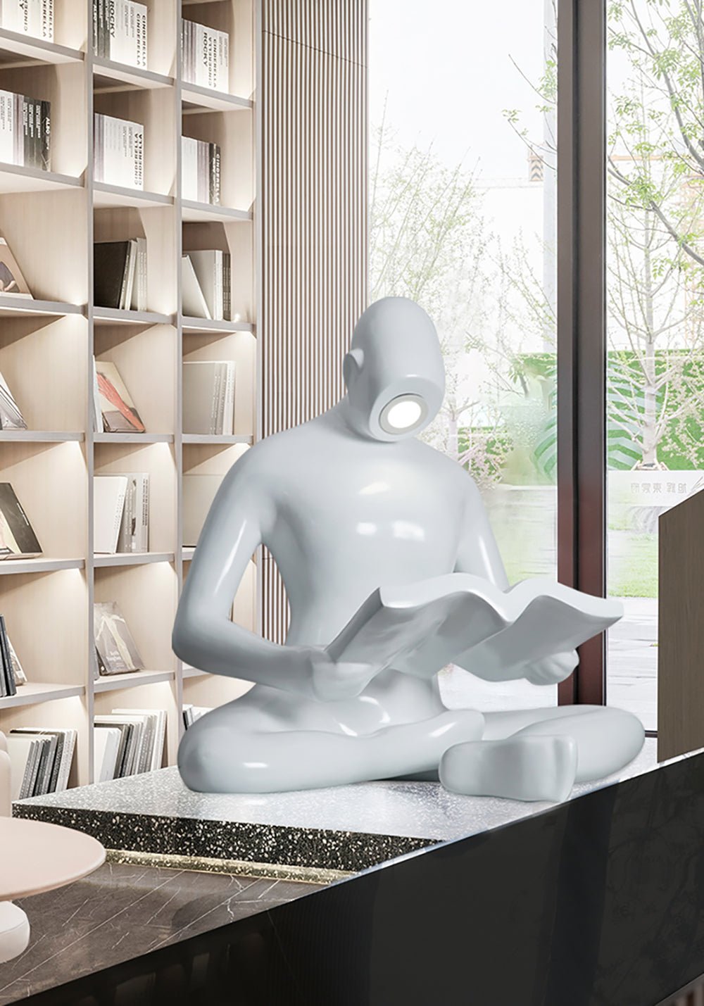 Ulvinion Reader Sculpture Table Lamp - Blowlighting
