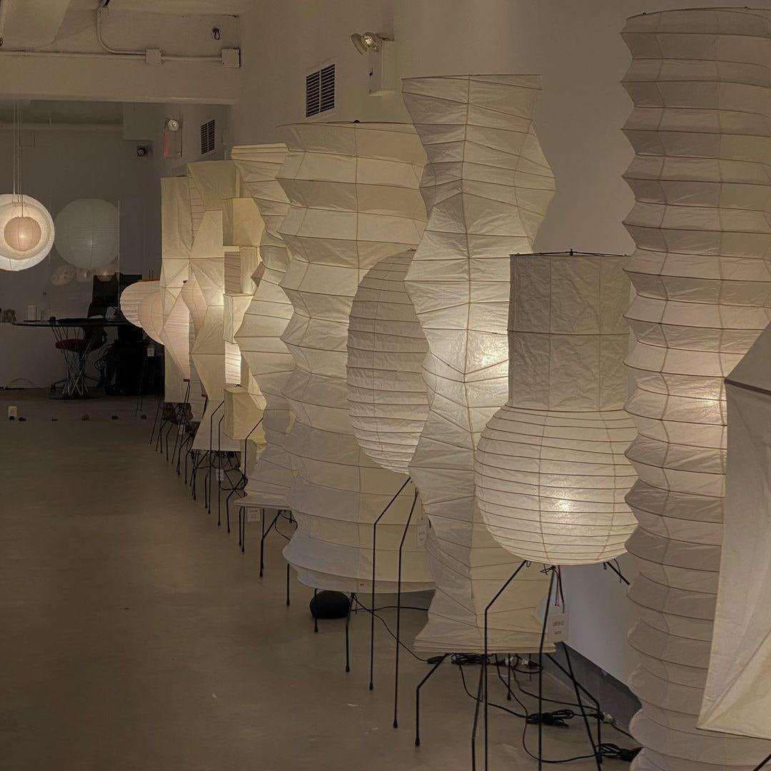 Ellipsa Rice Paper Lantern Floor Lamp - Blowlighting