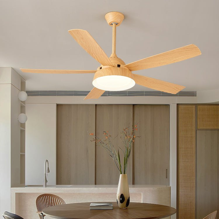 Orvino Wood Ceiling Fan Light - Blowlighting