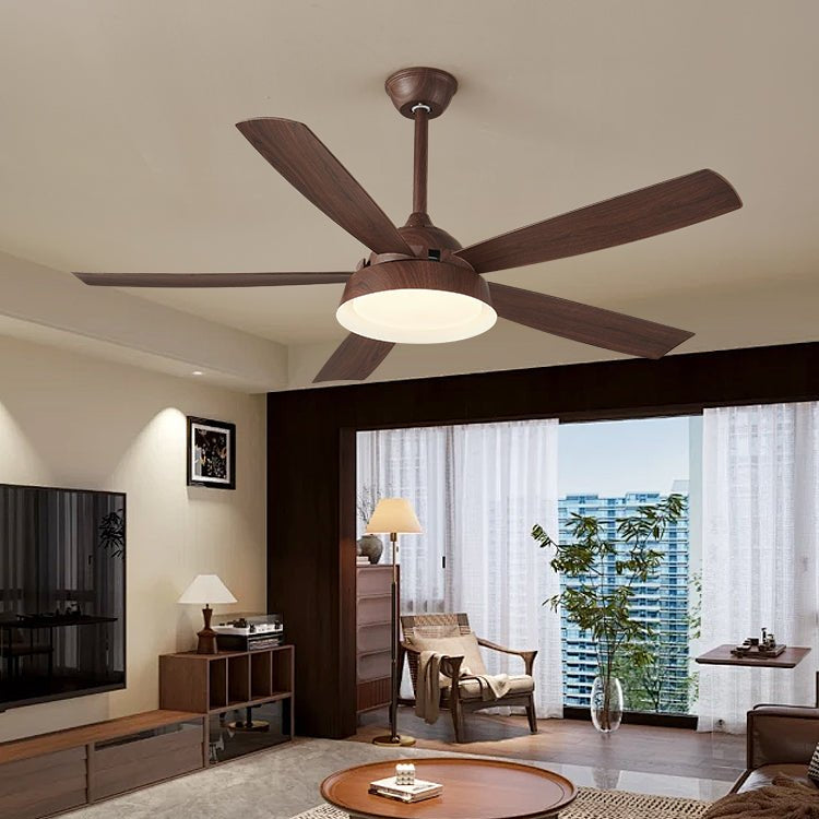 Orvino Wood Ceiling Fan Light - Blowlighting