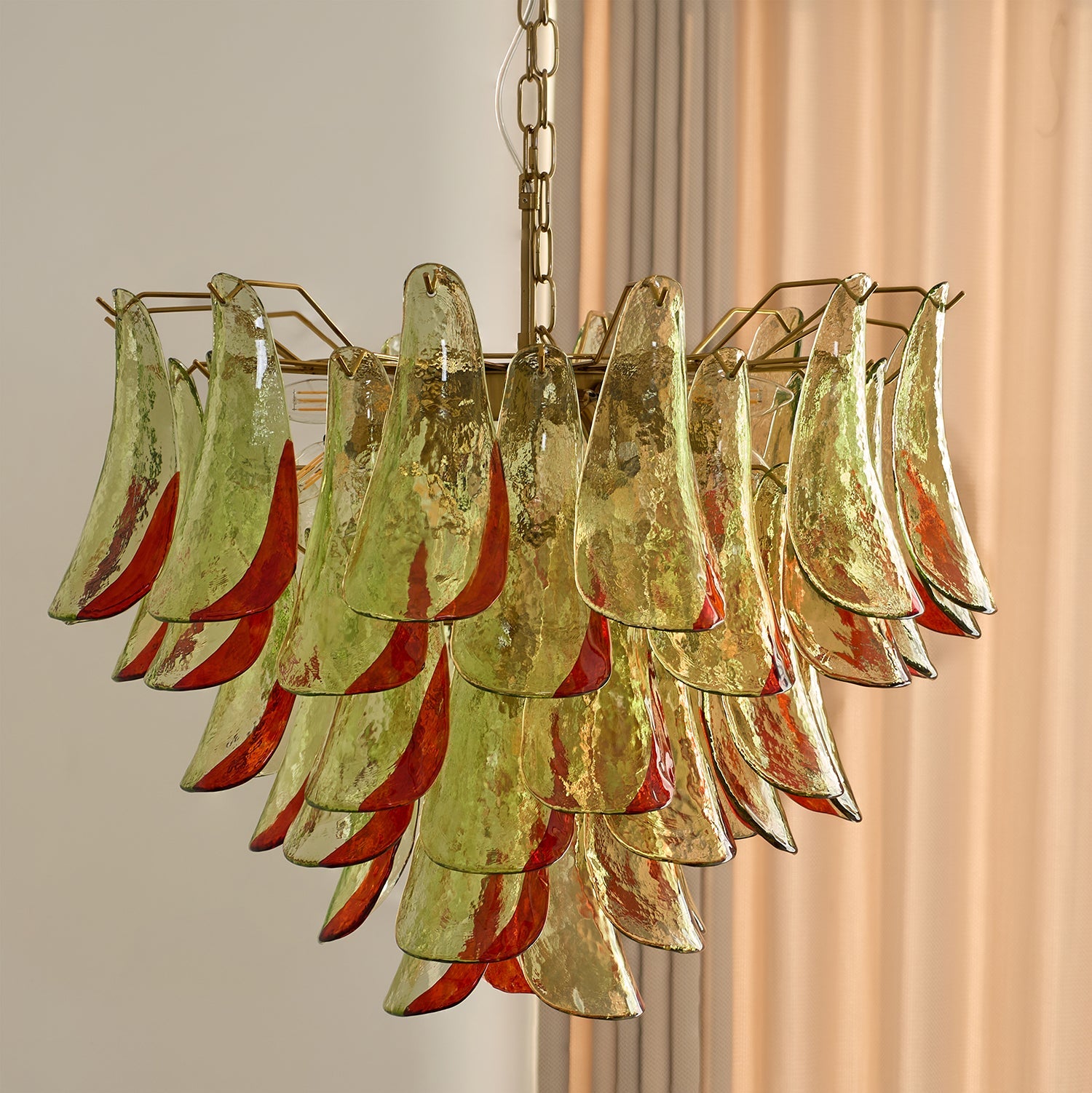 Aurora Chandelier Murano Glass Petal Elegant - Blowlighting