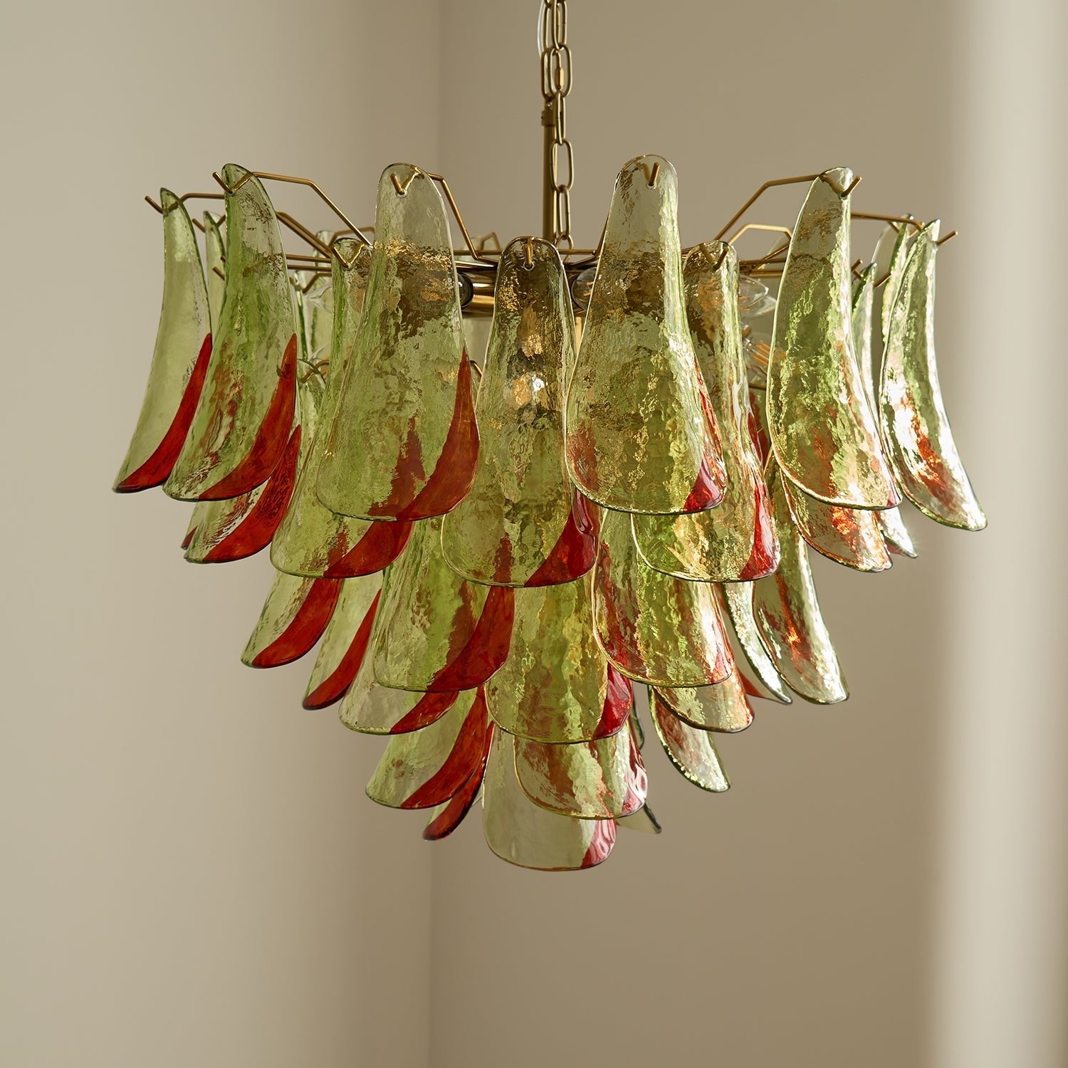 Aurora Chandelier Murano Glass Petal Elegant - Blowlighting