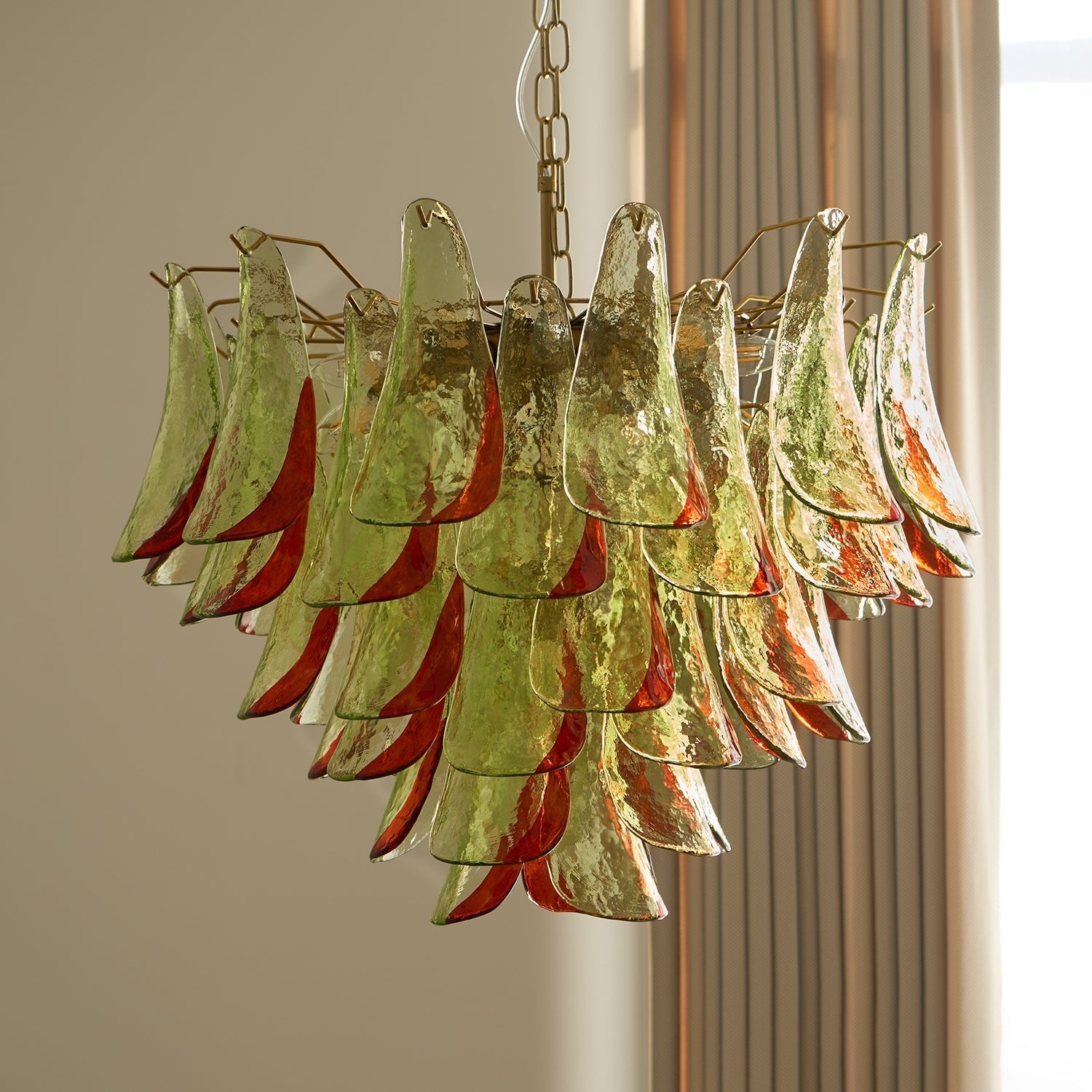 Aurora Chandelier Murano Glass Petal Elegant - Blowlighting