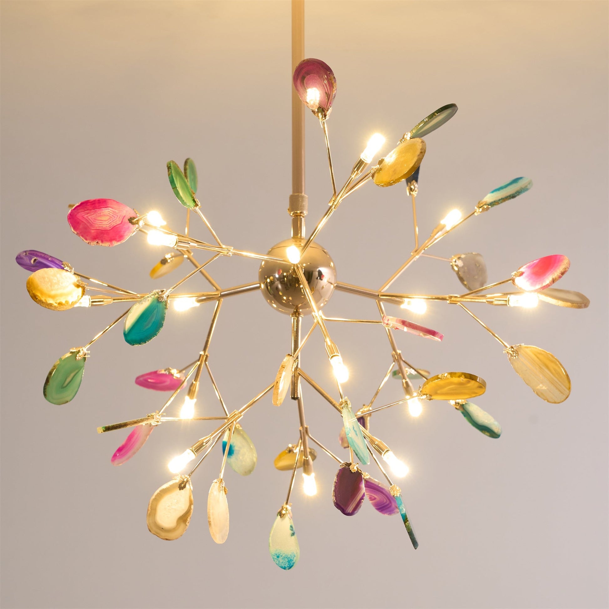 Agate Flake Chandelier - Blowlighting