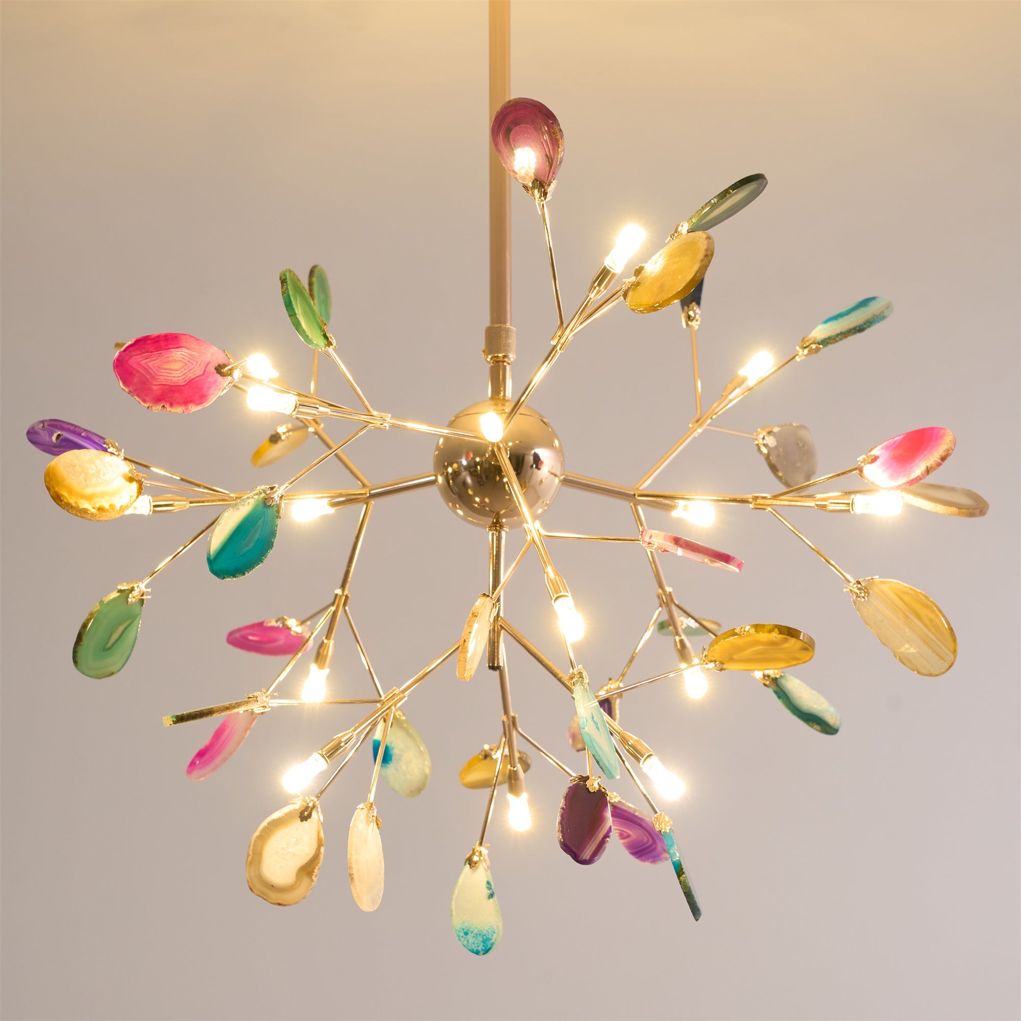 Agate Flake Chandelier - Blowlighting