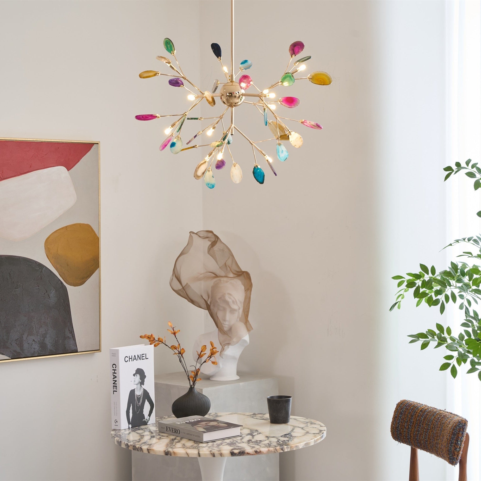 Agate Flake Chandelier - Blowlighting