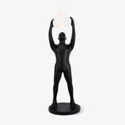Athranis Uplifted Black Metal Sculptural Floor Lamp - Blowlighting