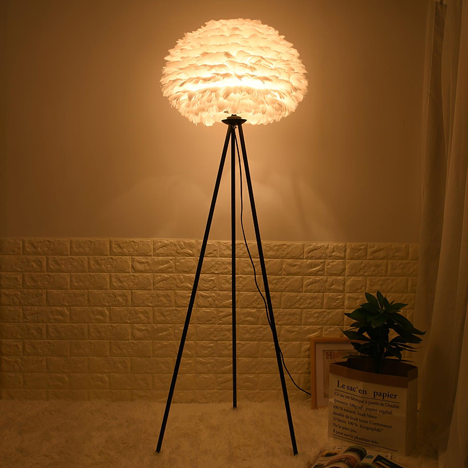 Eos Feather Floor Lamp - Blowlighting