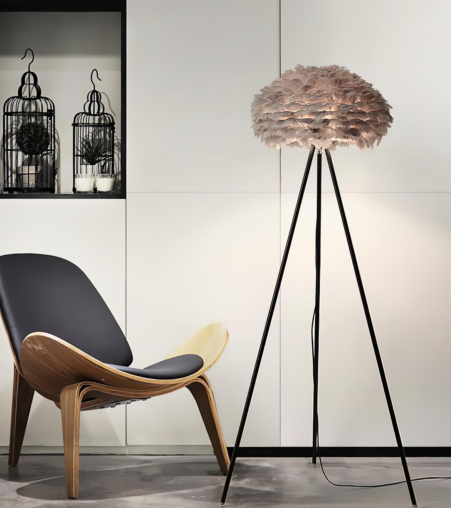 Eos Feather Floor Lamp - Blowlighting