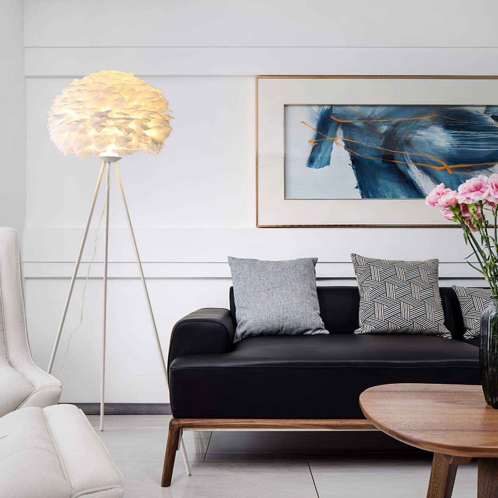 Eos Feather Floor Lamp - Blowlighting