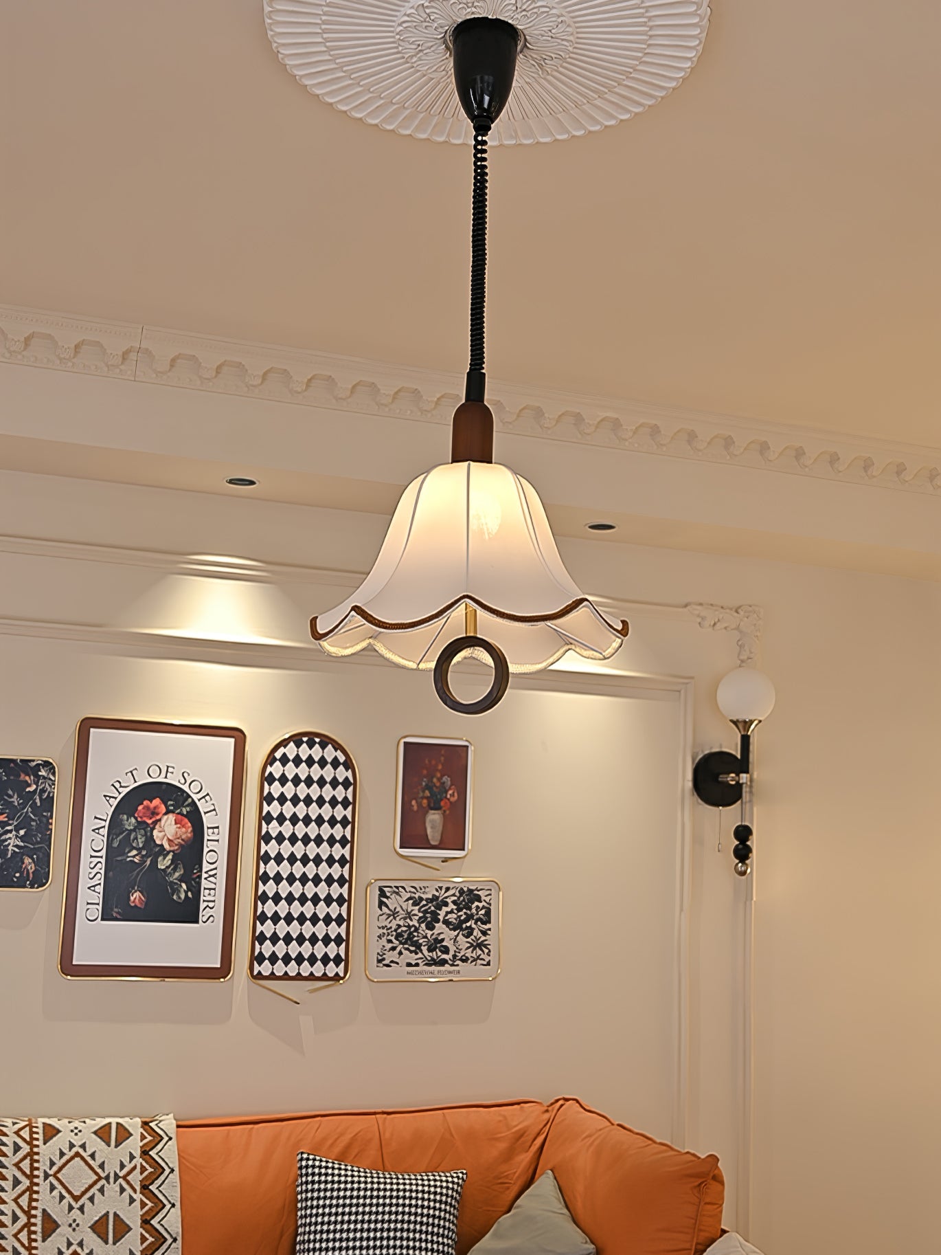 Eryn Fabric Pendant Light - Blowlighting