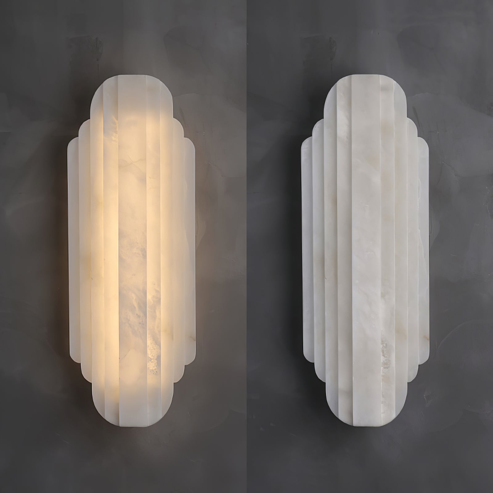 Avthaaris Art Deco Alabaster Wall Light - Blowlighting