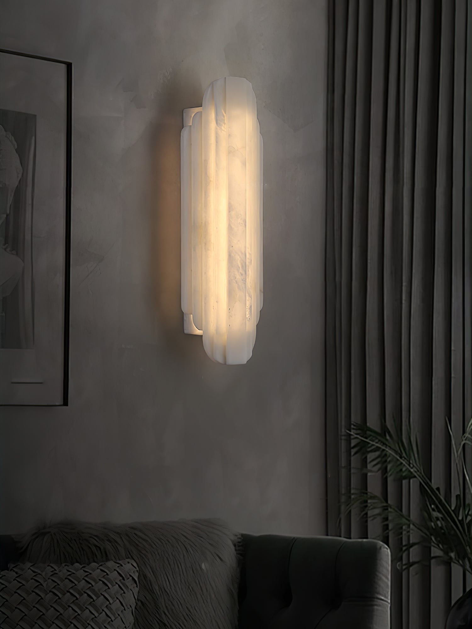 Avthaaris Art Deco Alabaster Wall Light - Blowlighting