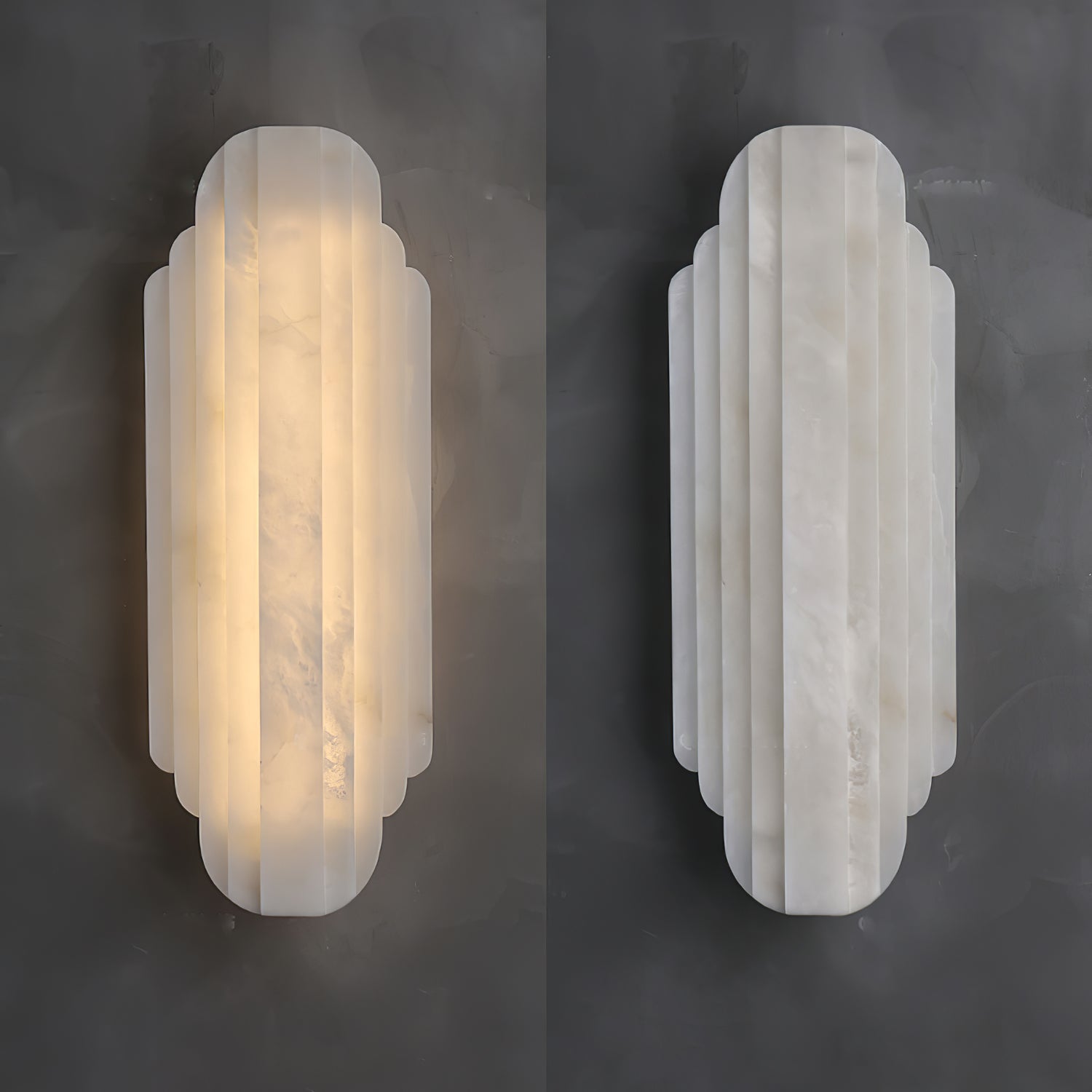 Avthaaris Art Deco Alabaster Wall Light - Blowlighting