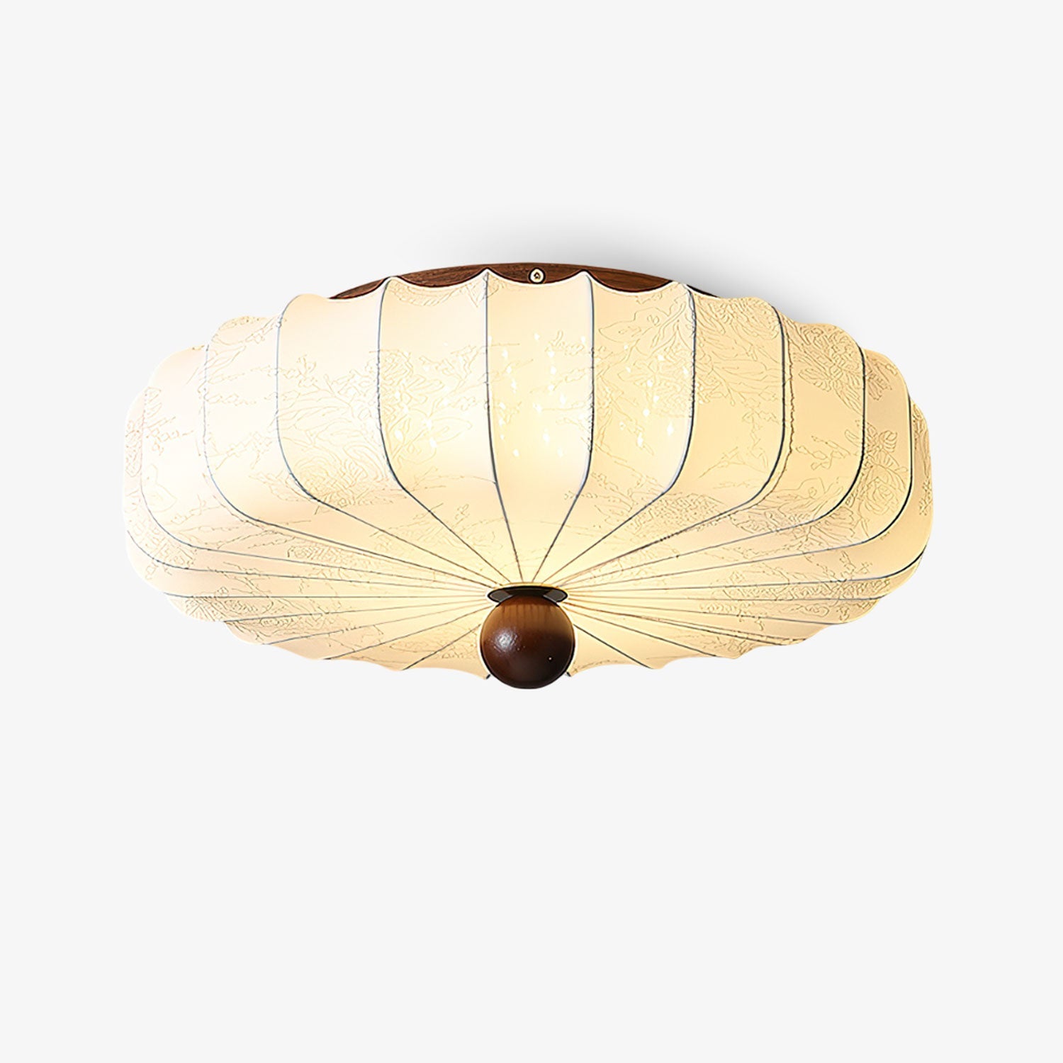 Lotus Fabric Fashion Ceiling Light - Blowlighting