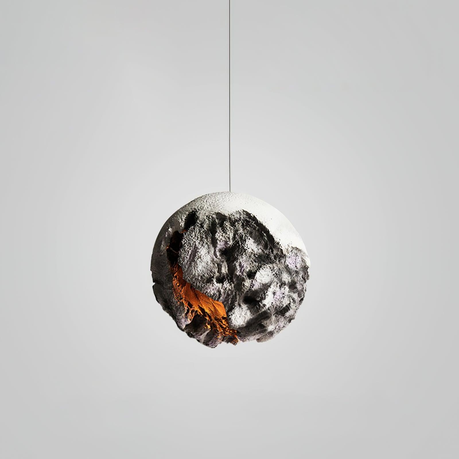 Ilphaara Irregular Planet Metal Plastic Pendant Lamp - Blowlighting
