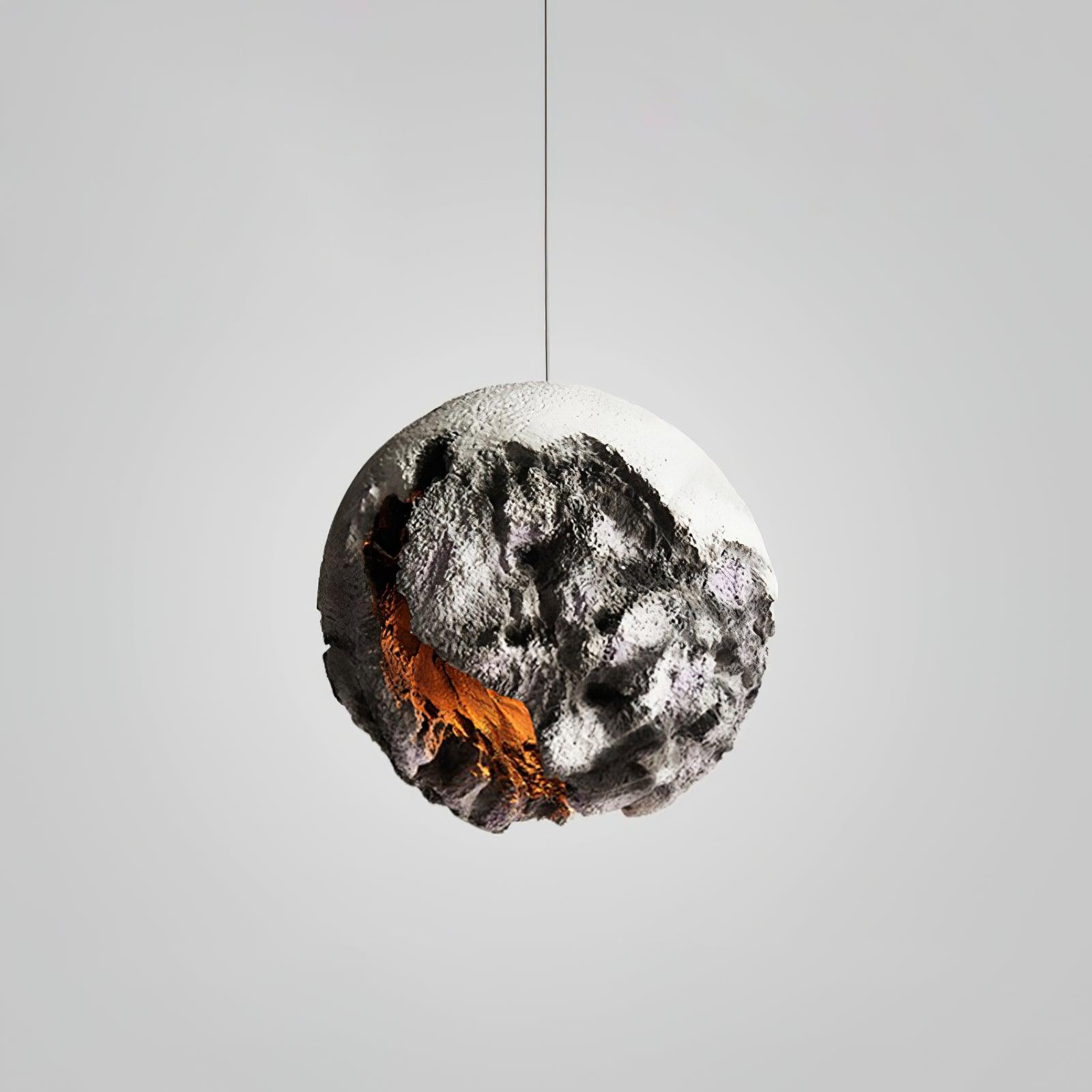 Ilphaara Irregular Planet Metal Plastic Pendant Lamp - Blowlighting