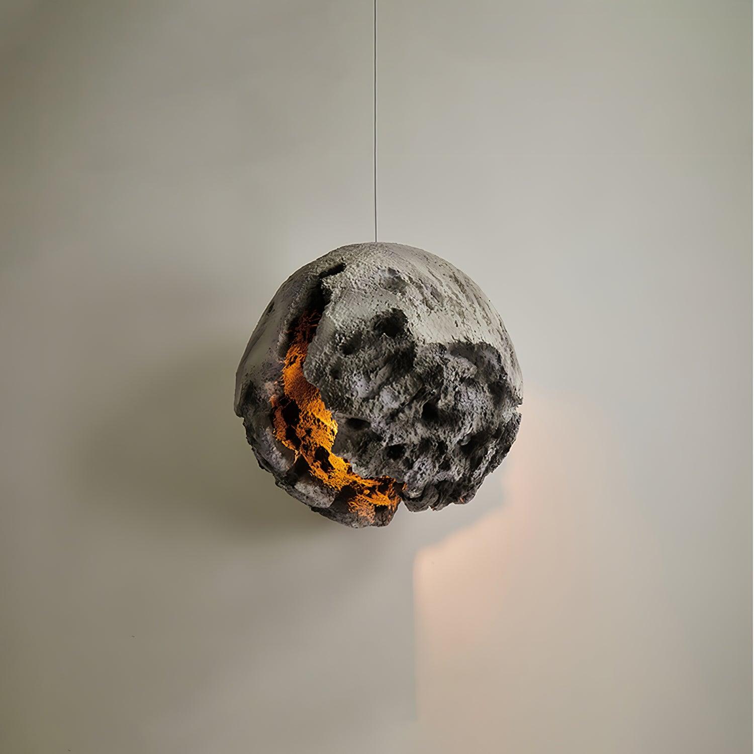 Ilphaara Irregular Planet Metal Plastic Pendant Lamp - Blowlighting
