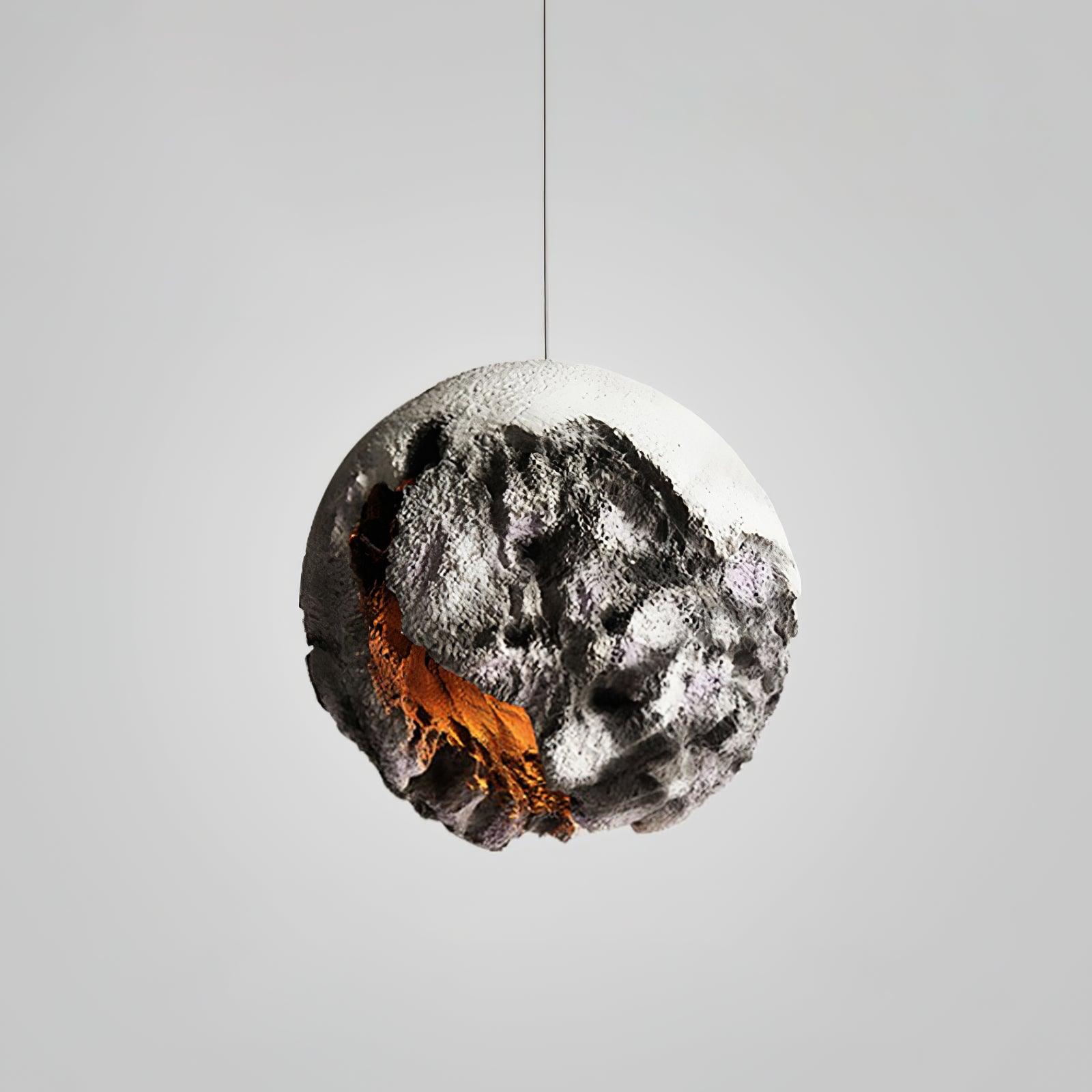 Ilphaara Irregular Planet Metal Plastic Pendant Lamp - Blowlighting