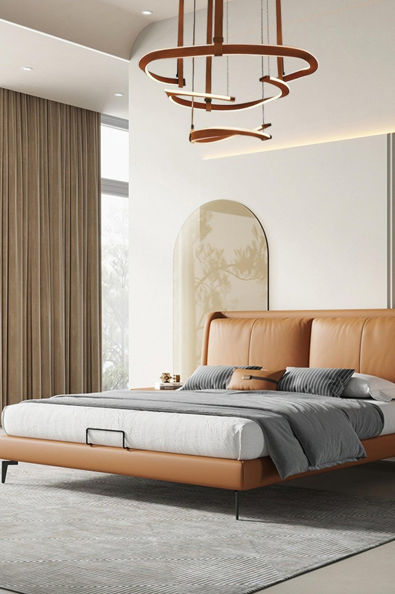 Cesorora Curved Artificial Leather Chandelier - Blowlighting