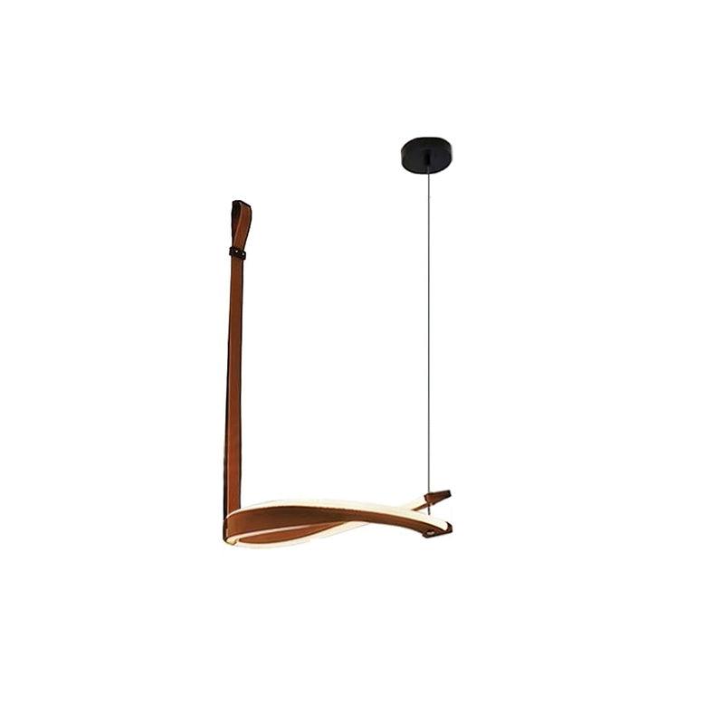 Cesorora Curved Artificial Leather Chandelier - Blowlighting