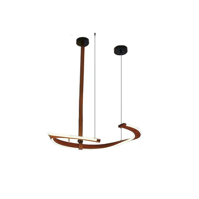 Cesorora Curved Artificial Leather Chandelier - Blowlighting