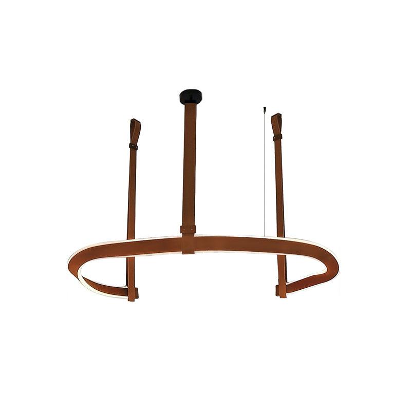 Cesorora Curved Artificial Leather Chandelier - Blowlighting