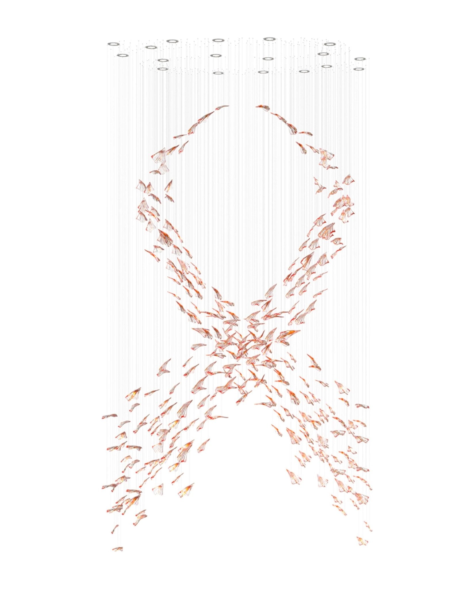 Elmiros Petal Glass Chandelier - Blowlighting