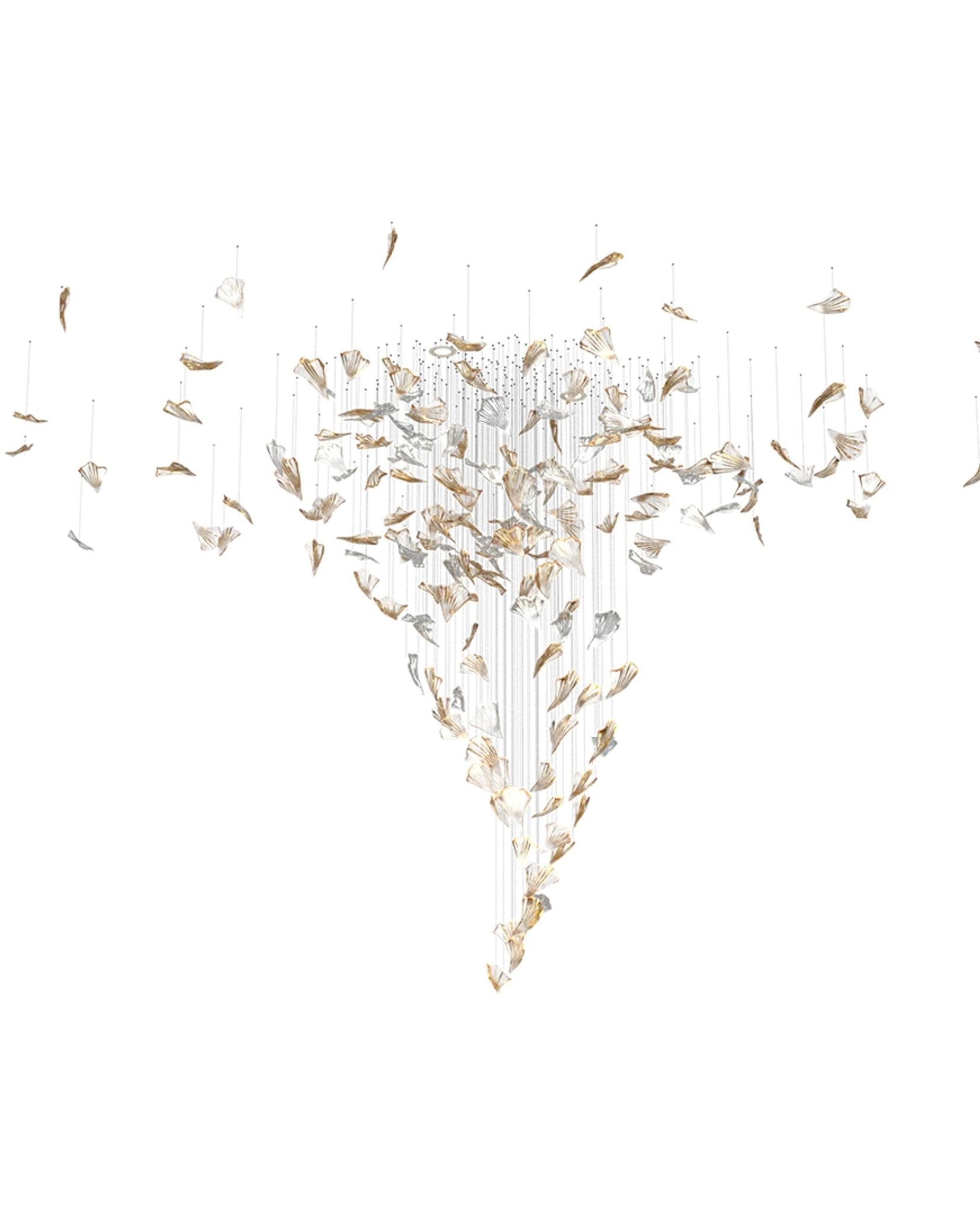 Elmiros Petal Glass Chandelier - Blowlighting