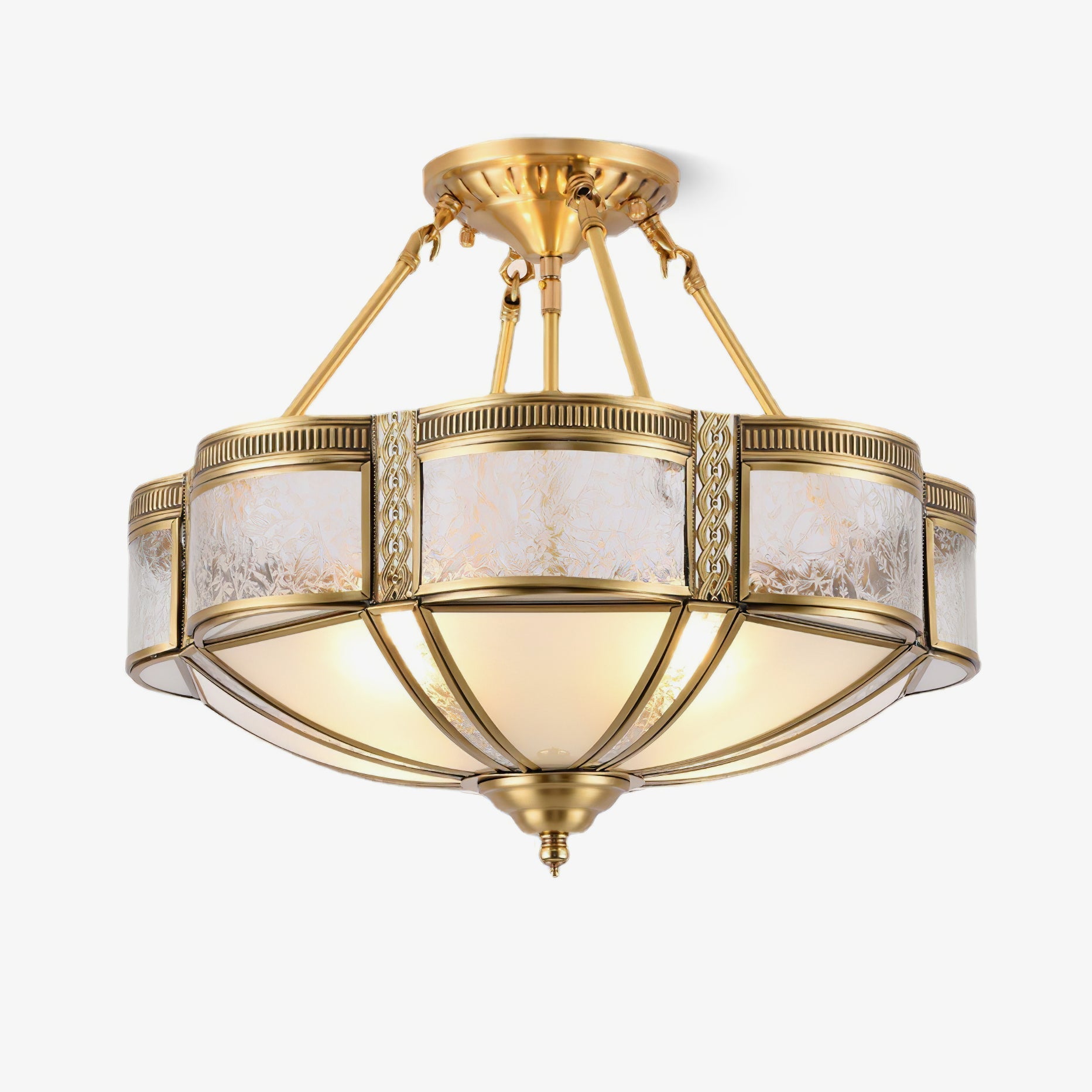 Floral Brass Ceiling Lamp - Blowlighting