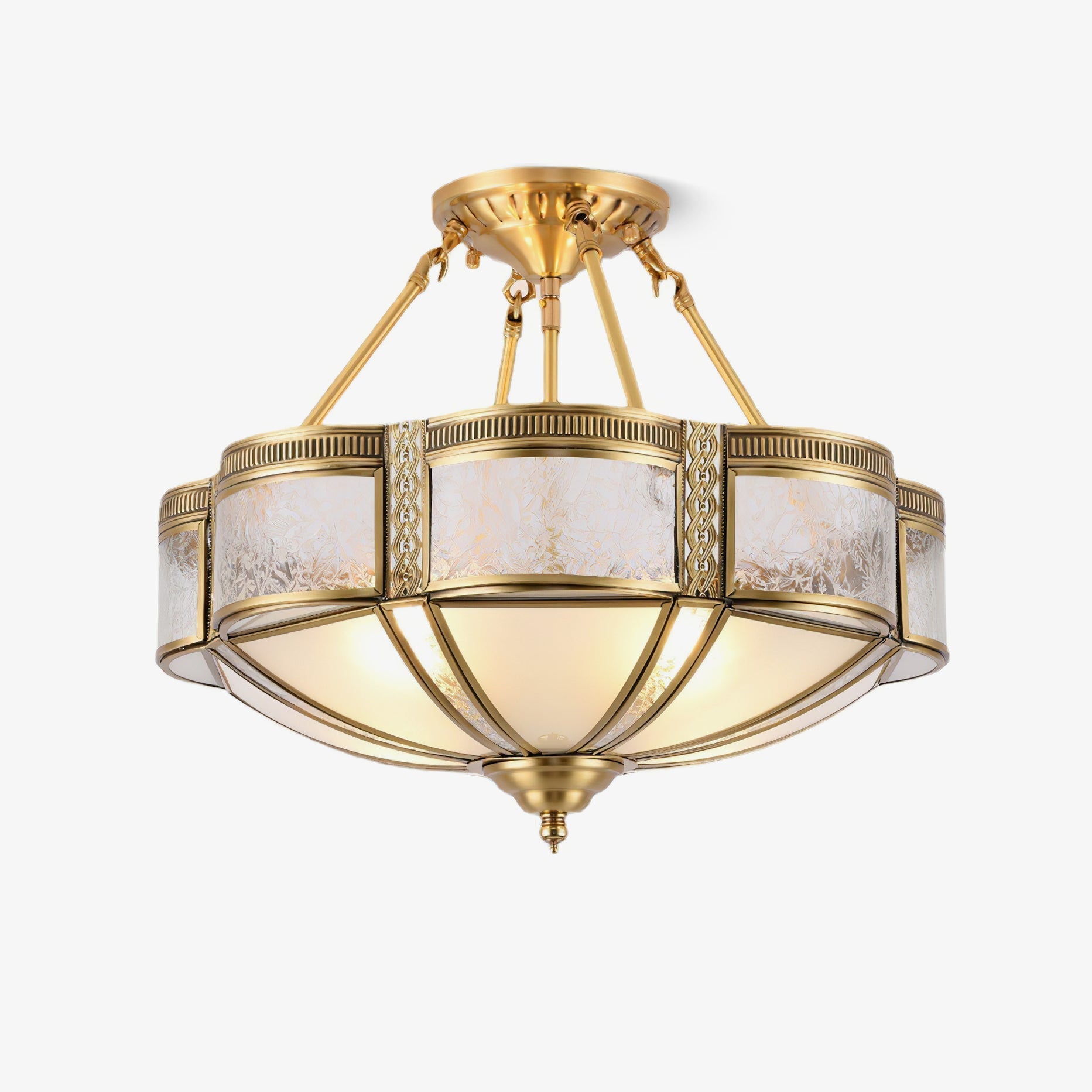 Floral Brass Ceiling Lamp - Blowlighting