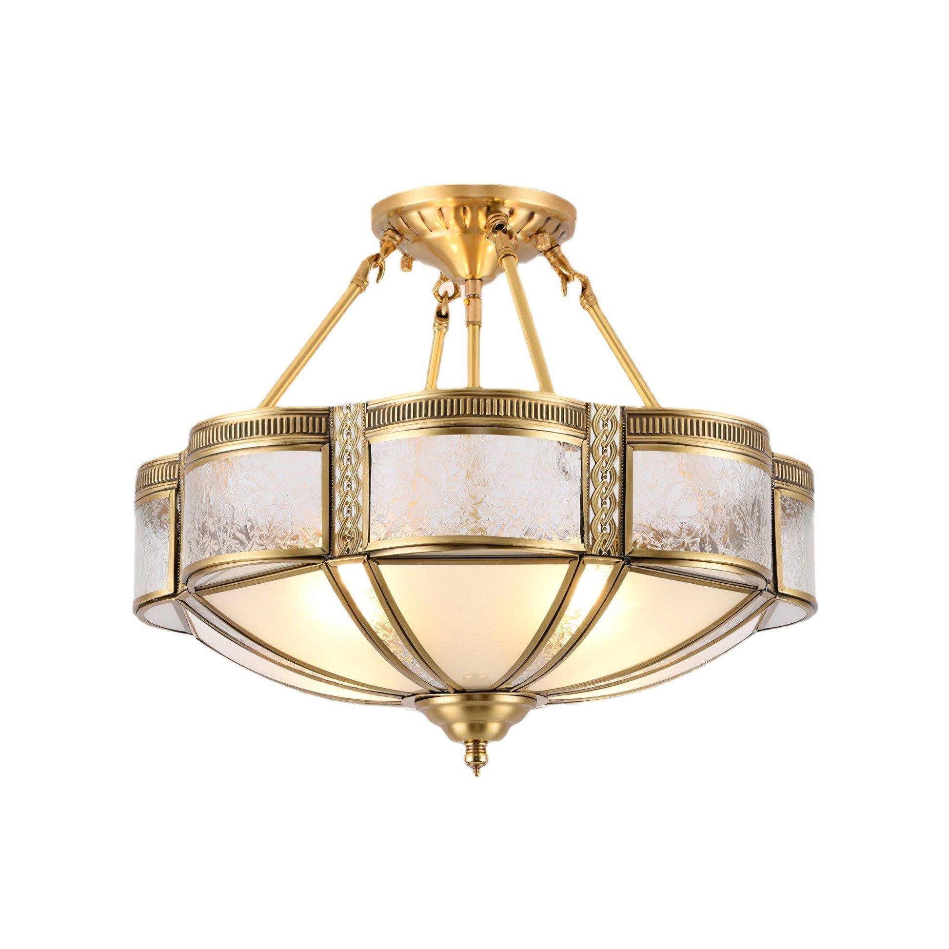 Floral Brass Ceiling Lamp - Blowlighting