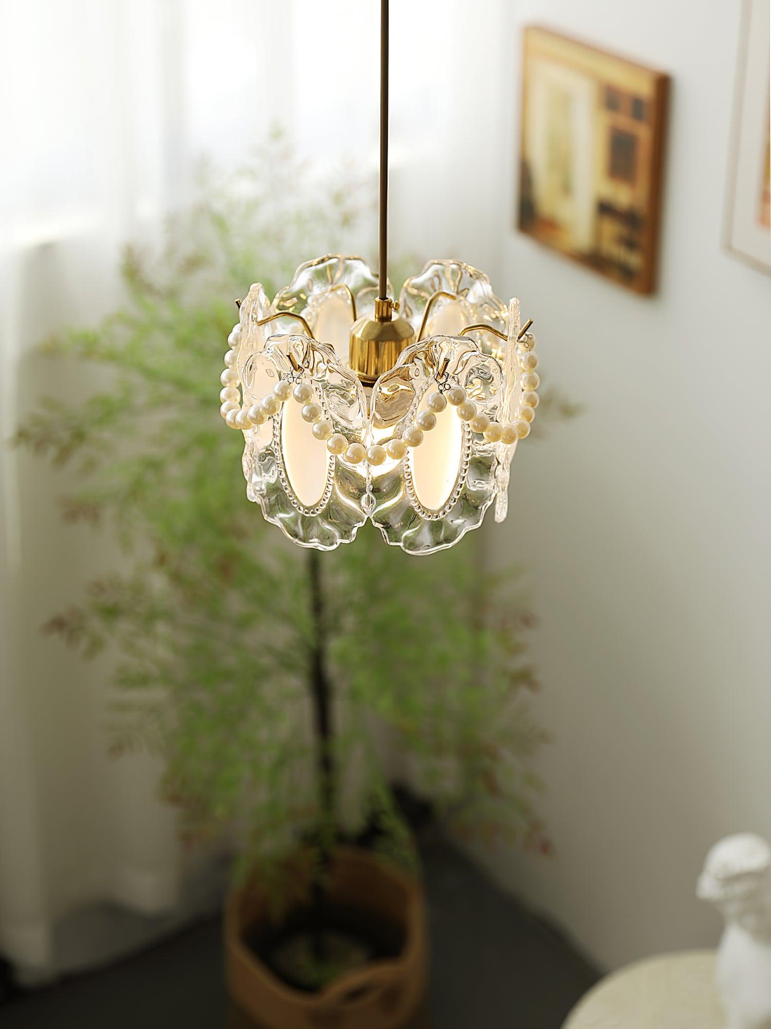 Floral Glass Pendant Lamp - Blowlighting