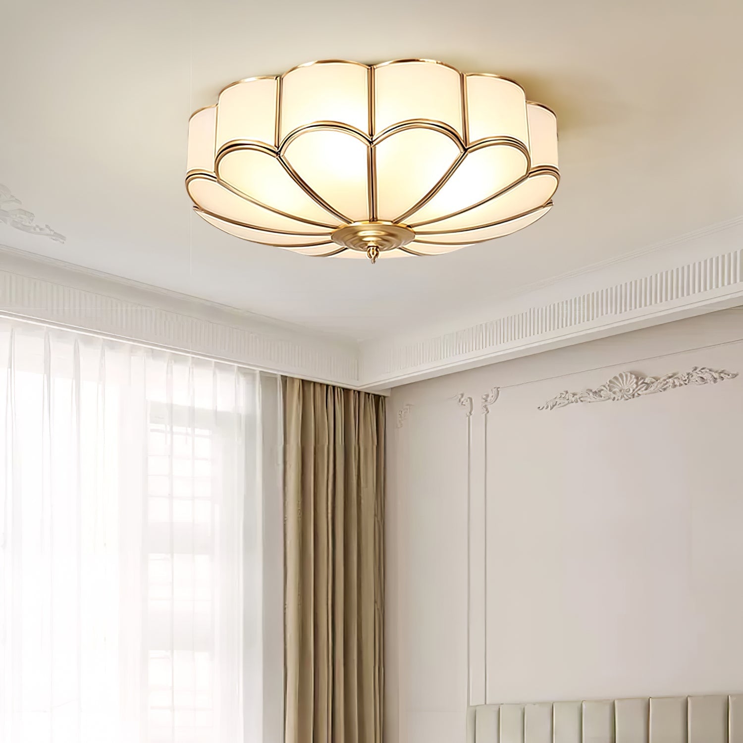 Flower Shape Glass Recessed Ceiling Light - Blowlighting