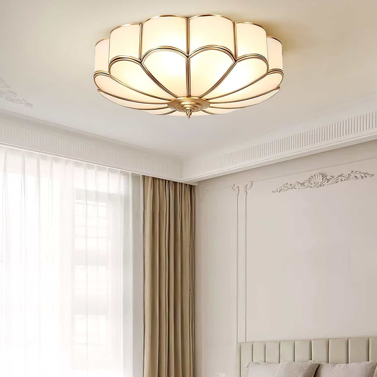 Flower Shape Glass Recessed Ceiling Light - Blowlighting