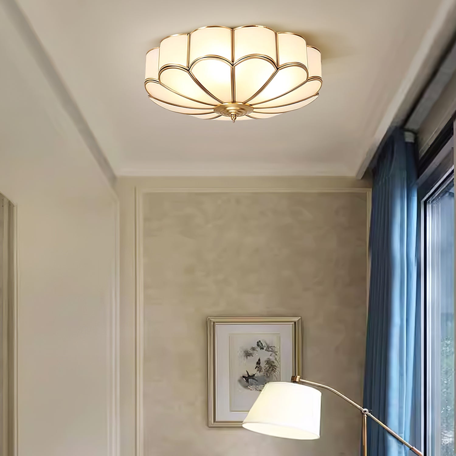 Flower Shape Glass Recessed Ceiling Light - Blowlighting
