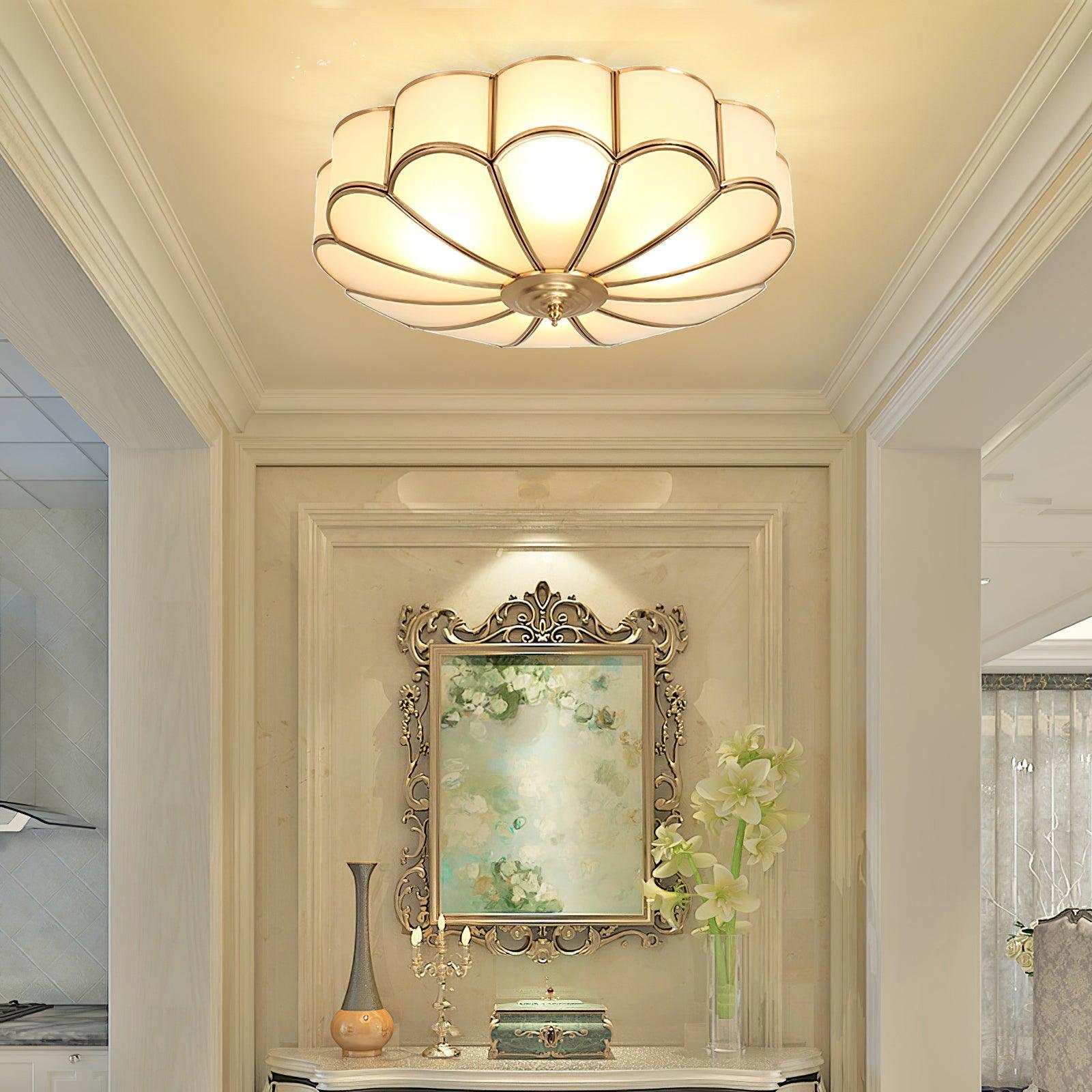 Flower Shape Glass Recessed Ceiling Light - Blowlighting