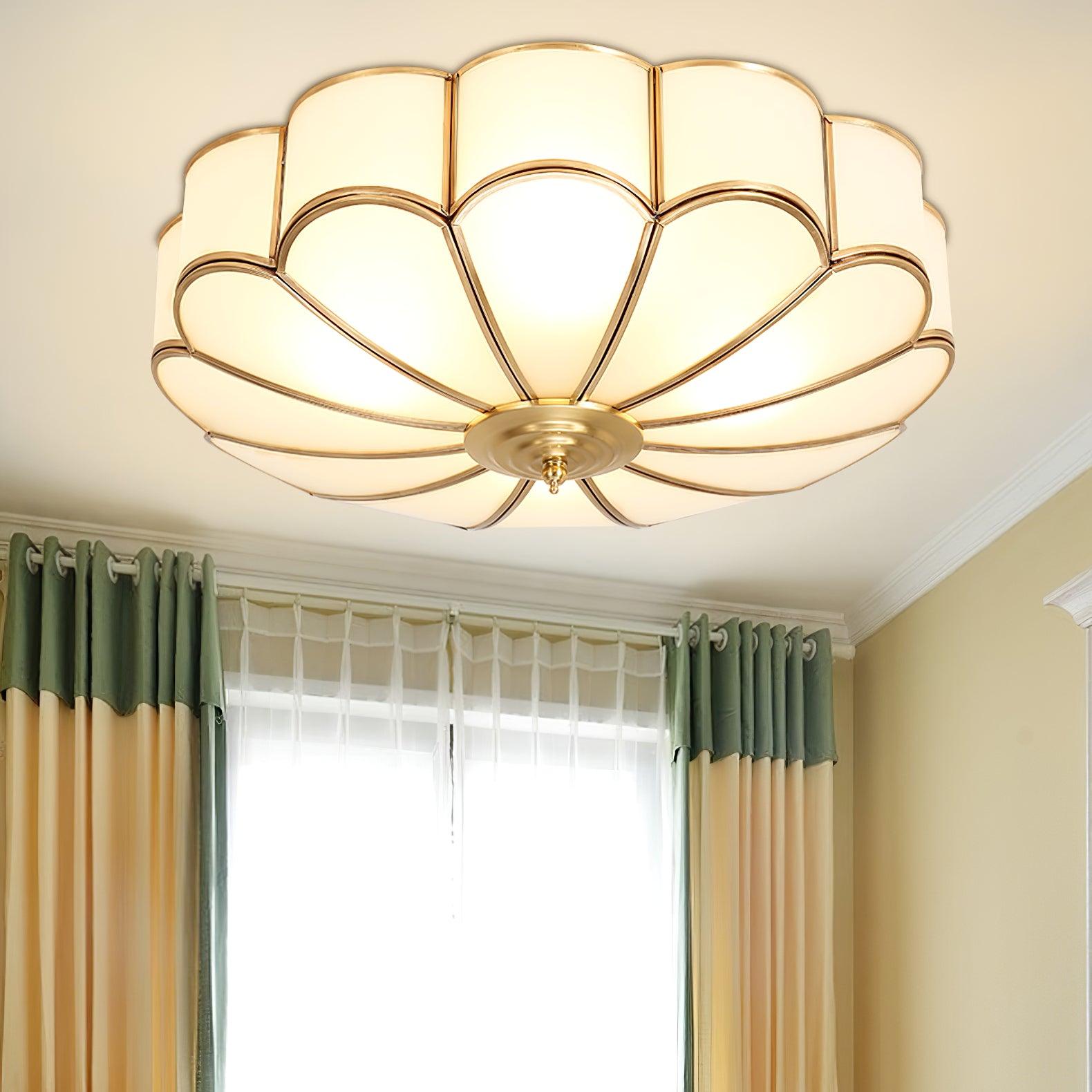 Flower Shape Glass Recessed Ceiling Light - Blowlighting